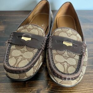 Coach penny loafers size 8